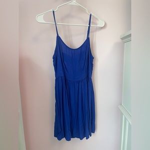 American Eagle Women’s Royal Blue Backless Mini Sundress